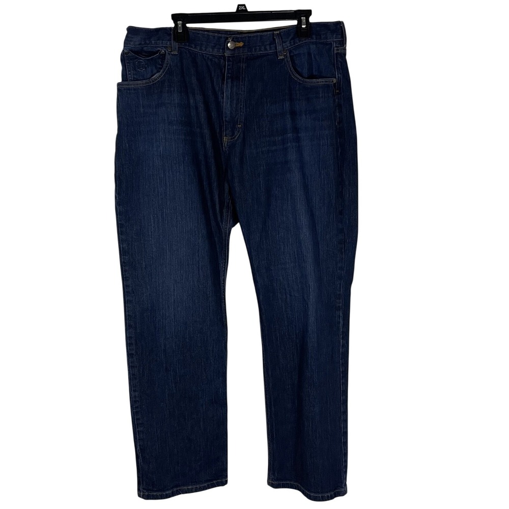 Hart Schaffner Marx Mens Jeans 40x30 Dark Wash Straight Leg Stretch Denim